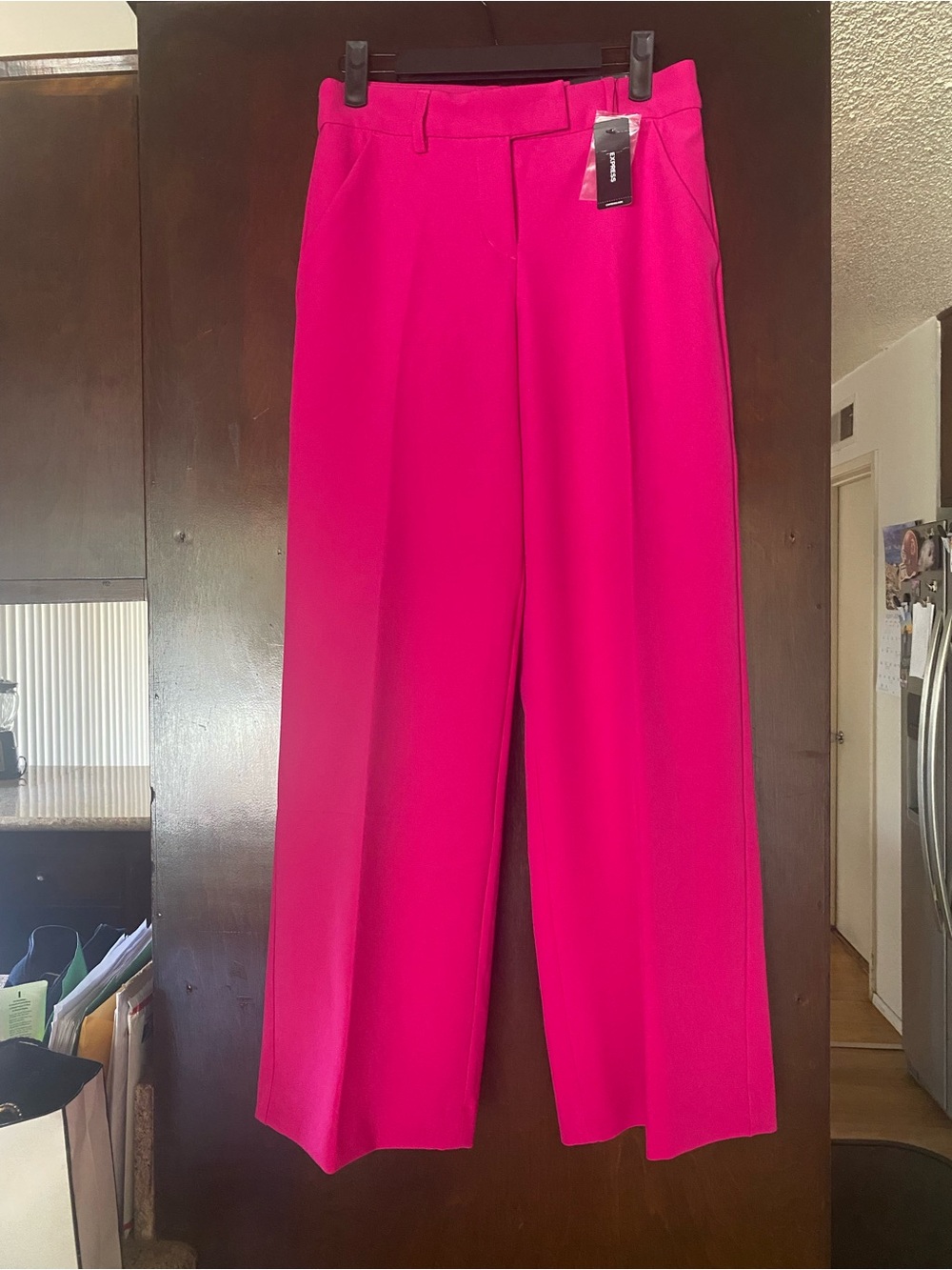 Express Hot Pink Wide-Leg Trousers